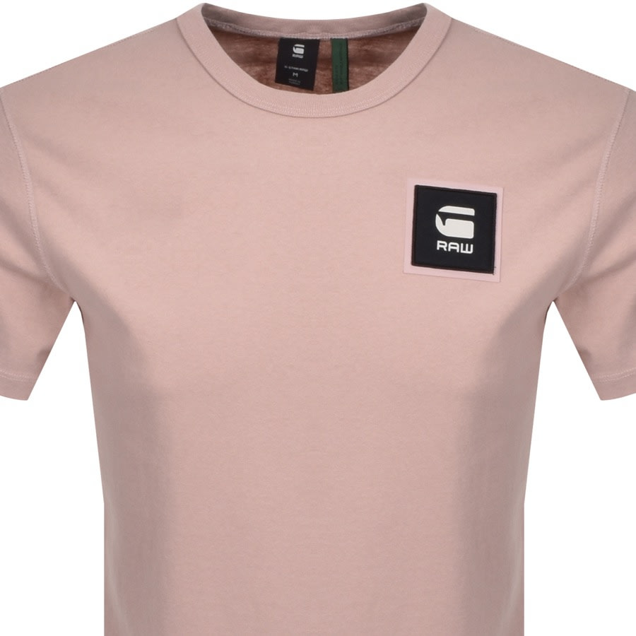 Alternative Image for ProductG Star Raw Badge Logo T Shirt Pink2